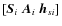 $\left[\vec{S}_i~\vec{A}_i~\vec{h}_{si}\right]$