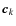 $\vec{c}_k$