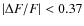 $\vert\Delta F/F\vert < 0.37$