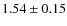$1.54\pm0.15$