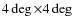 $4\deg\times 4\deg$