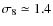 $\sigma_8\simeq 1.4$