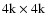 $4{\rm k}\times 4{\rm k}$