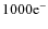 $1000{\rm e}^-$