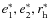 $e_1^*, e_2^*, r_{\rm h}^*$
