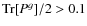 ${\rm Tr}[P^g]/2>0.1$