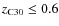$z_{\rm C30} \le 0.6$