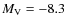 $M_{\rm V}=-8.3$