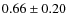 $0.66 \pm 0.20$