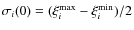 $\sigma_i(0)=(\xi^{\max}_i-\xi^{\min}_i)/2$