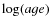 $\log(age)$