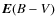 ${{\vec E(B-V)}}$