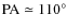 ${\rm PA}\simeq110^{\circ}$