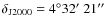 $\delta_{\rm J2000} = 4^{\circ} 32\hbox{$^\prime$ }21\hbox{$^{\prime\prime}$ }$