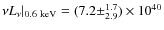 $\nu L_{\nu}\vert _{0.6 \ \rm keV} = (7.2 \pm^{1.7}_{2.9}) \times 10^{40}$