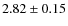 $2.82\pm0.15$
