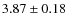 $3.87\pm0.18$