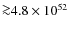 ${\ga}4.8 \times 10^{52}$