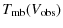 $\displaystyle T_{\rm mb}(V_{\rm obs})$