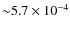 ${\sim}5.7 \times
10^{-4}$