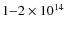 $1{-}2 \times 10^{14}$
