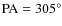 ${\rm PA} = 305^{\circ }$