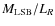 $M_{\rm {LSB}}/L_{R}$