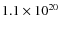 $1.1 \times 10^{20}$