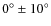 $0^{\circ} \pm 10^{\circ}$