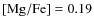 ${\rm [Mg/Fe]} = 0.19$