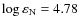 $\log\varepsilon_{\rm N} = 4.78$