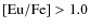 ${\rm [Eu/Fe]} > 1.0$