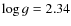 $\log g = 2.34$