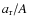 $a_{\rm r}/A$