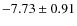 $ -7.73\pm0.91 $