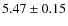 $ 5.47\pm0.15 $