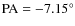 $\rm PA = -7.15^{\circ }$