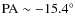 $\rm PA\sim - 15.4^{\circ}$