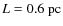 $L = 0.6\;{\rm pc}$