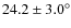 $24.2 \pm 3.0 ^{\circ}$