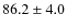 $86.2 \pm 4.0$