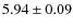 $5.94 \pm 0.09$