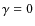 $\gamma =0$