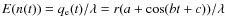 $ E(n(t)) =
q_{\rm e}(t)/ \lambda = r(a+ \cos (bt+c))/\lambda$