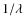 $1/\lambda$