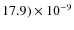 $17.9)\times10^{-9}$
