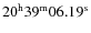 $20^{\rm h}39^{\rm m}06.19^{\rm s}$