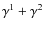 $\gamma^1+\gamma^2$