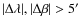 $\vert\Delta\lambda\vert,\vert\Delta\beta\vert>5\hbox{$^\prime$ }$