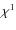 $\chi^1$